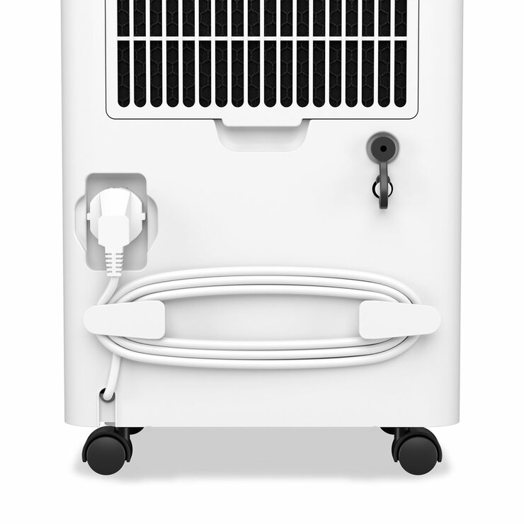 Close up of Bora Smart Dehumidifier 12L from right angle showing the handle