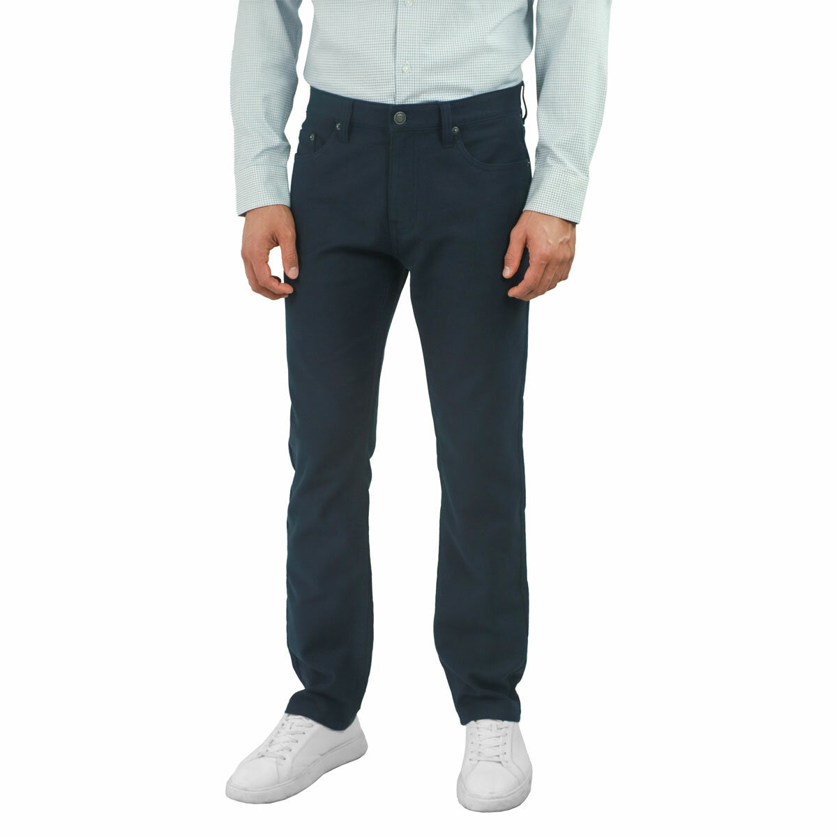 Jachs Loopback Twill Pant in Navy
