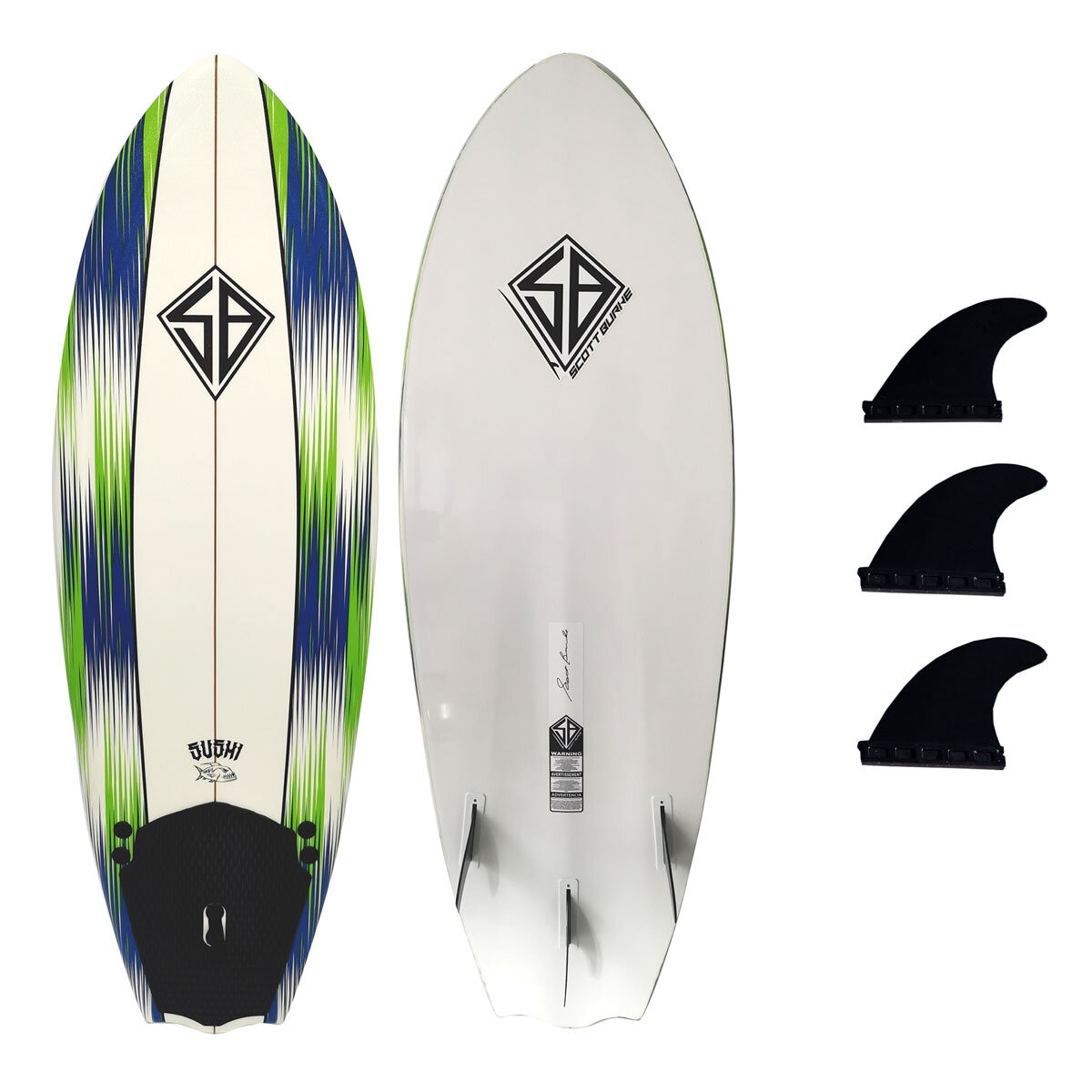 Scott Burke 5'8" Soft Surfboard