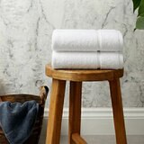 Panda Bamboo & Cotton White Hand Towels, 2 Pack Panda Bamboo & Cotton White Hand Towels, 2 Pack