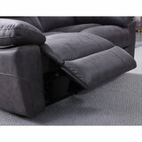 Lucca Grey Fabric Power Reclining Large 2 Seater Sofa Lucca Grey Fabric Power Reclining Large 2 Seater Sofa
