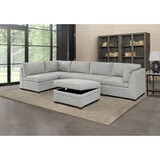 Thomas ville Tisdale Beige 6 Piece Modular Fabric Sofa