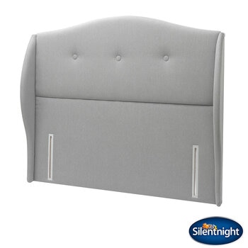 Silentnight Camden Slate Grey Fabric Full Height Headboard in 3 Sizes