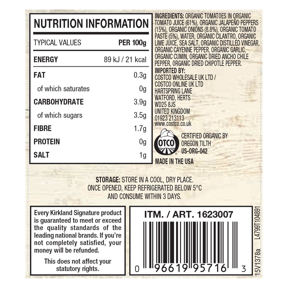 Nutritional Information