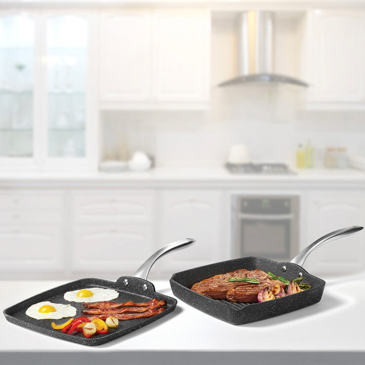 The Rock Grill Pan & Griddle Set Costco UK