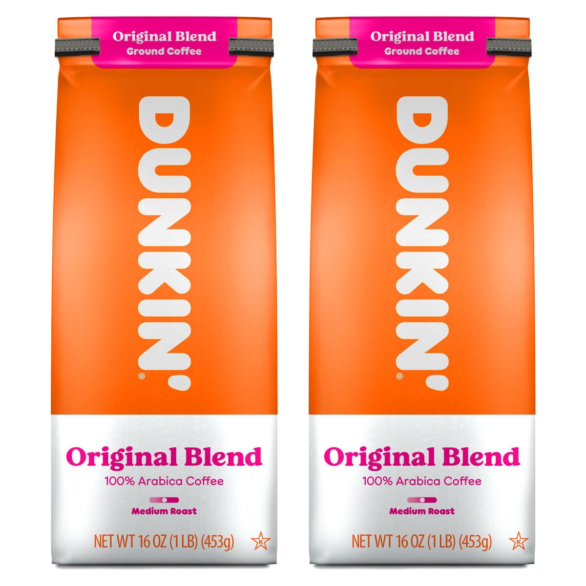 Dunkin' Original Blend Ground Coffee, 2 x 453g Costco UK