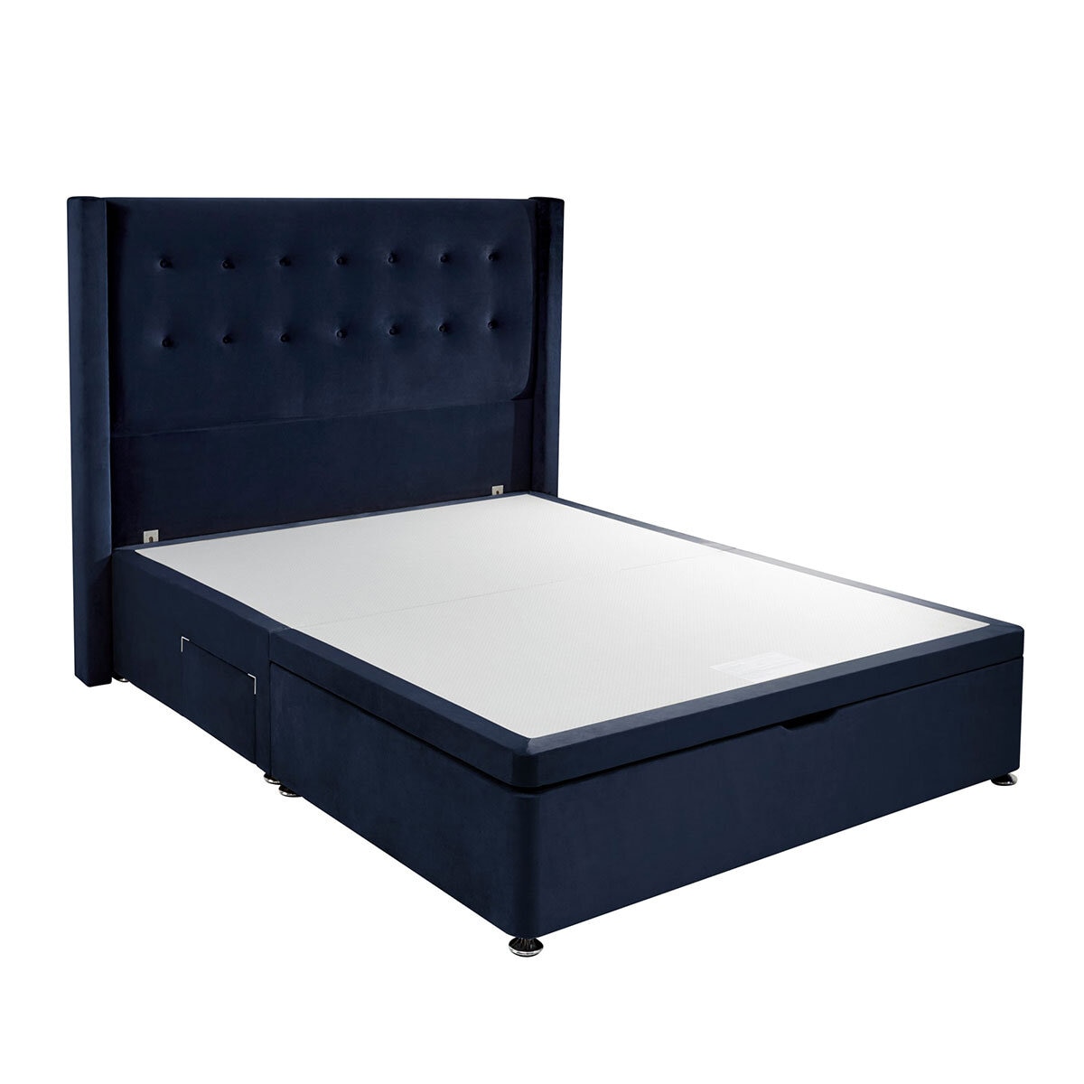Silentnight half ottoman divan with conti drawer in maritime