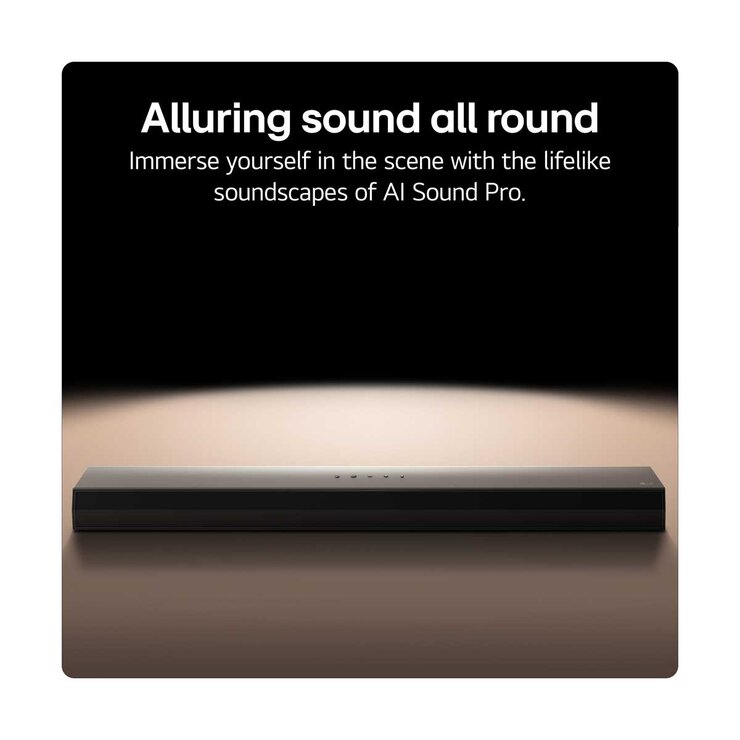 LG 4.1 Channel Soundbar and Wireless Subwoofer with Bluetooth US40TR
