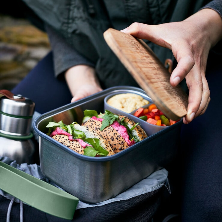 Black + Blum Food, Drink and Bag Lunch Set in Olive