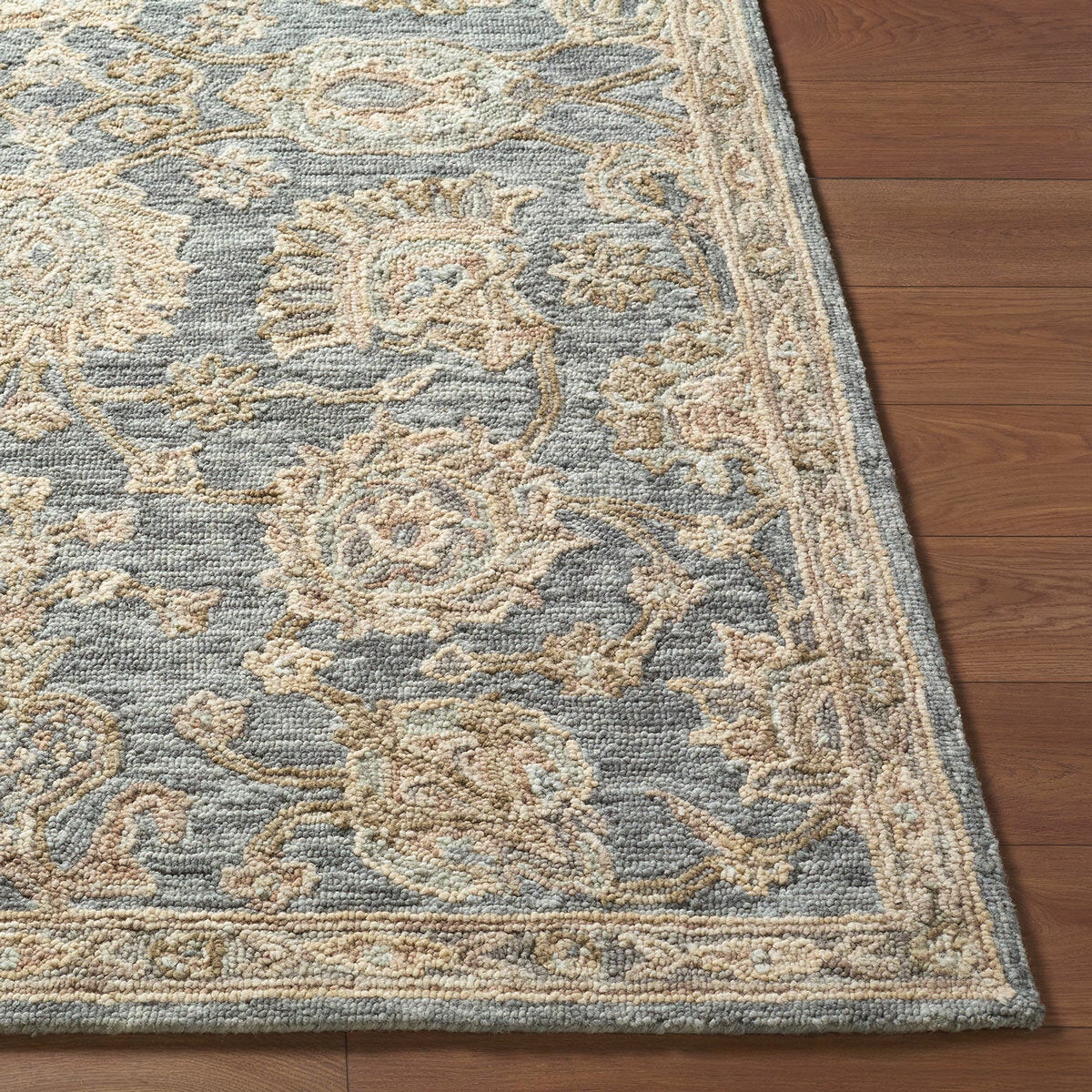 Livabliss Arnold Wool Grey Rug, In 2 Sizes