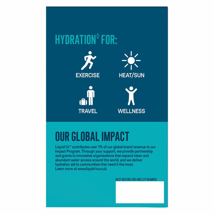 Liquid I.V.® Hydration Multiplier® Electrolyte Powder Mix Passion Fruit 30 sachets