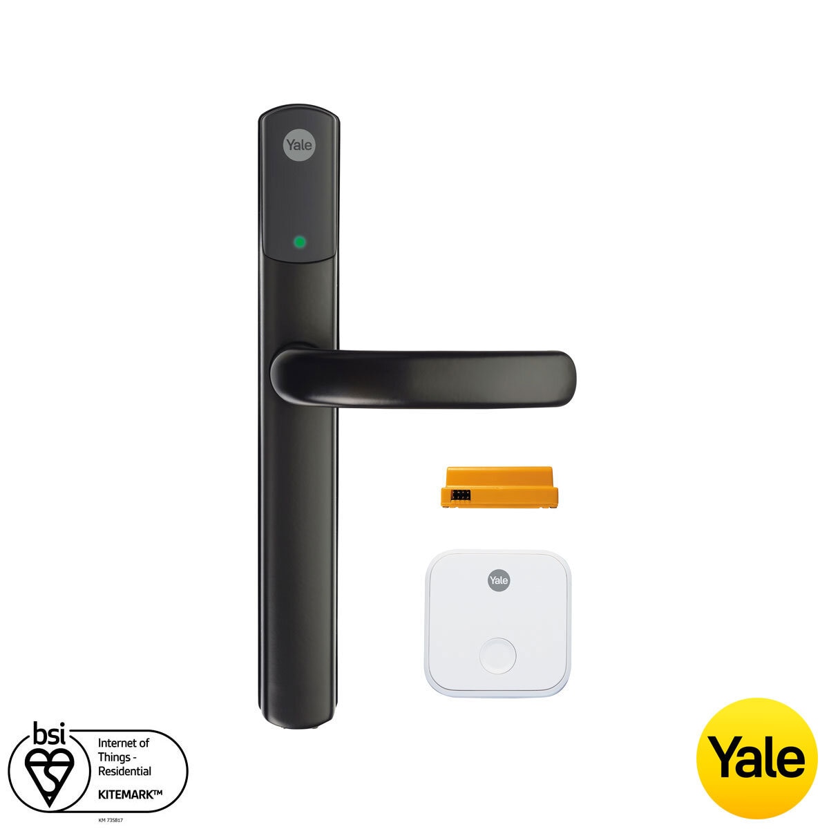 Yale Conexis L2 Smart Lock in Black With Access Module and Connect WiFi Bridge