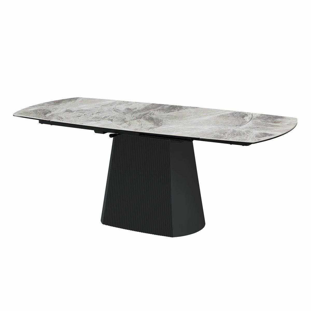 Bahamas Ceramic Extending Dining Table + 6 Grey Chairs, Seats 6-8 Bahamas Ceramic Extending Dining Table + 6 Grey Chairs, Seats 6-8