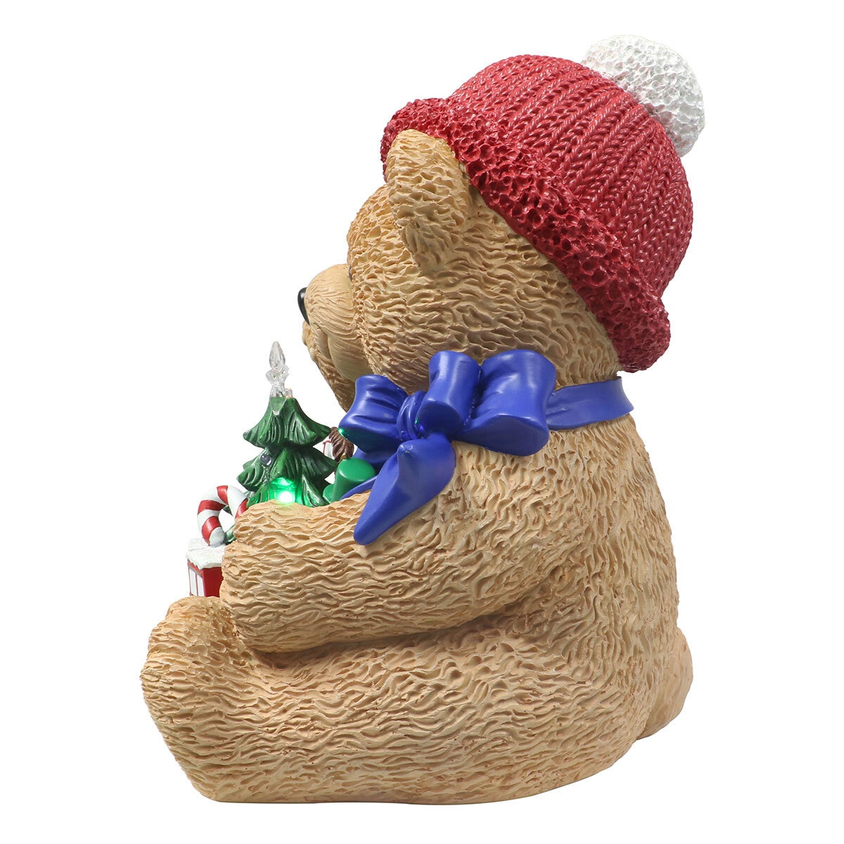 1.1ft (33cm) Teddy Bear with Drum with 14 LED Lights