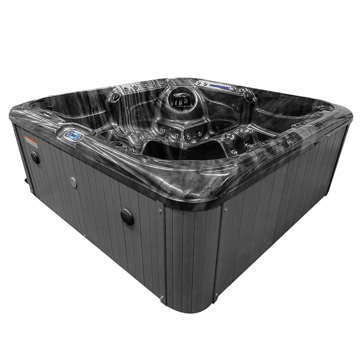 Blue Whale Spa San Julien 89-Jet 5 Person Hot Tub in Black - Delivered and Installed