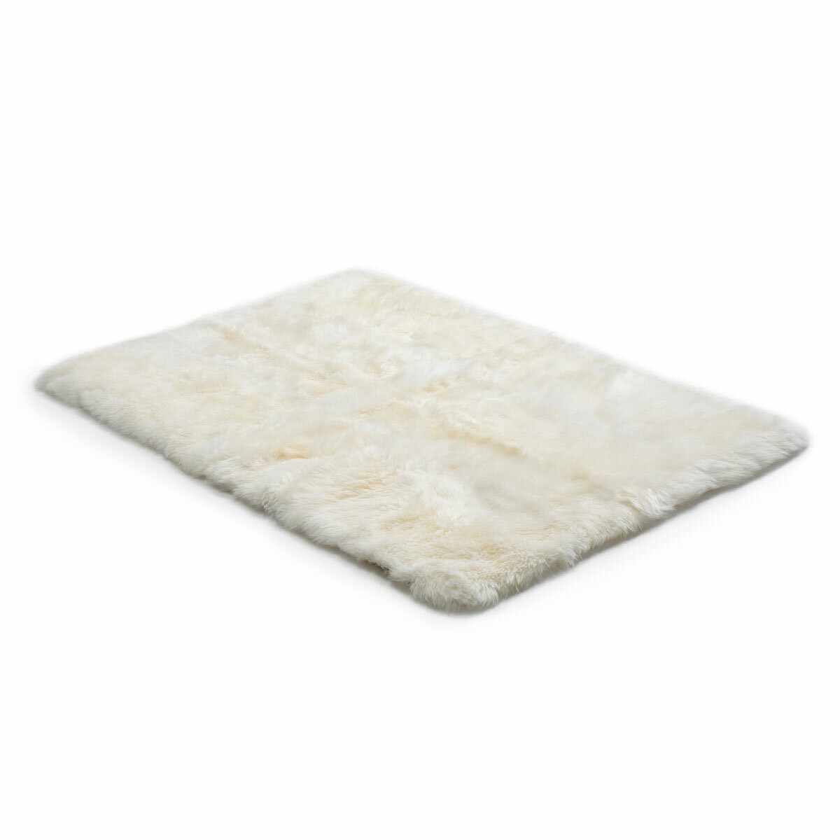 Bowron Sheepskin Area Rug 120 x 180cm in Ivory
