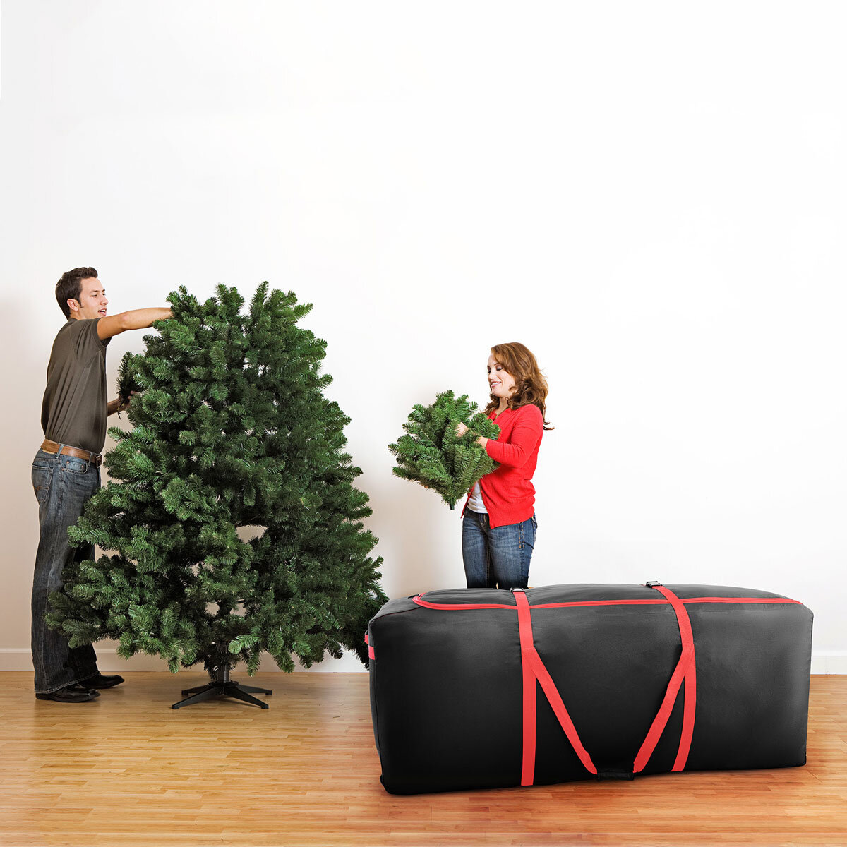 Christmas Tree Storage Bag With Wheels and Heavy Duty Car