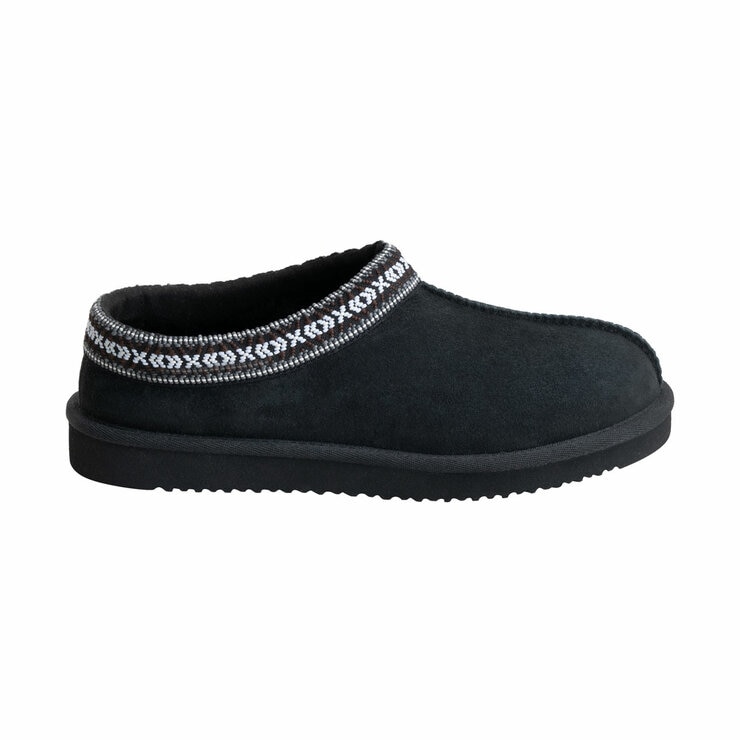 Kirkland Signature Unisex Shearling Slipper in Black