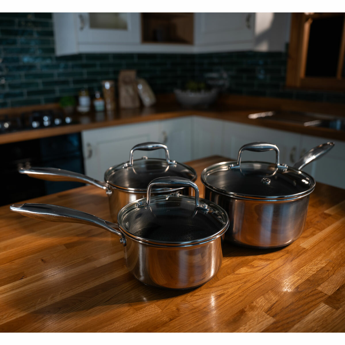 PRO STEEL Fusion 6 Piece Saucepan Set 2