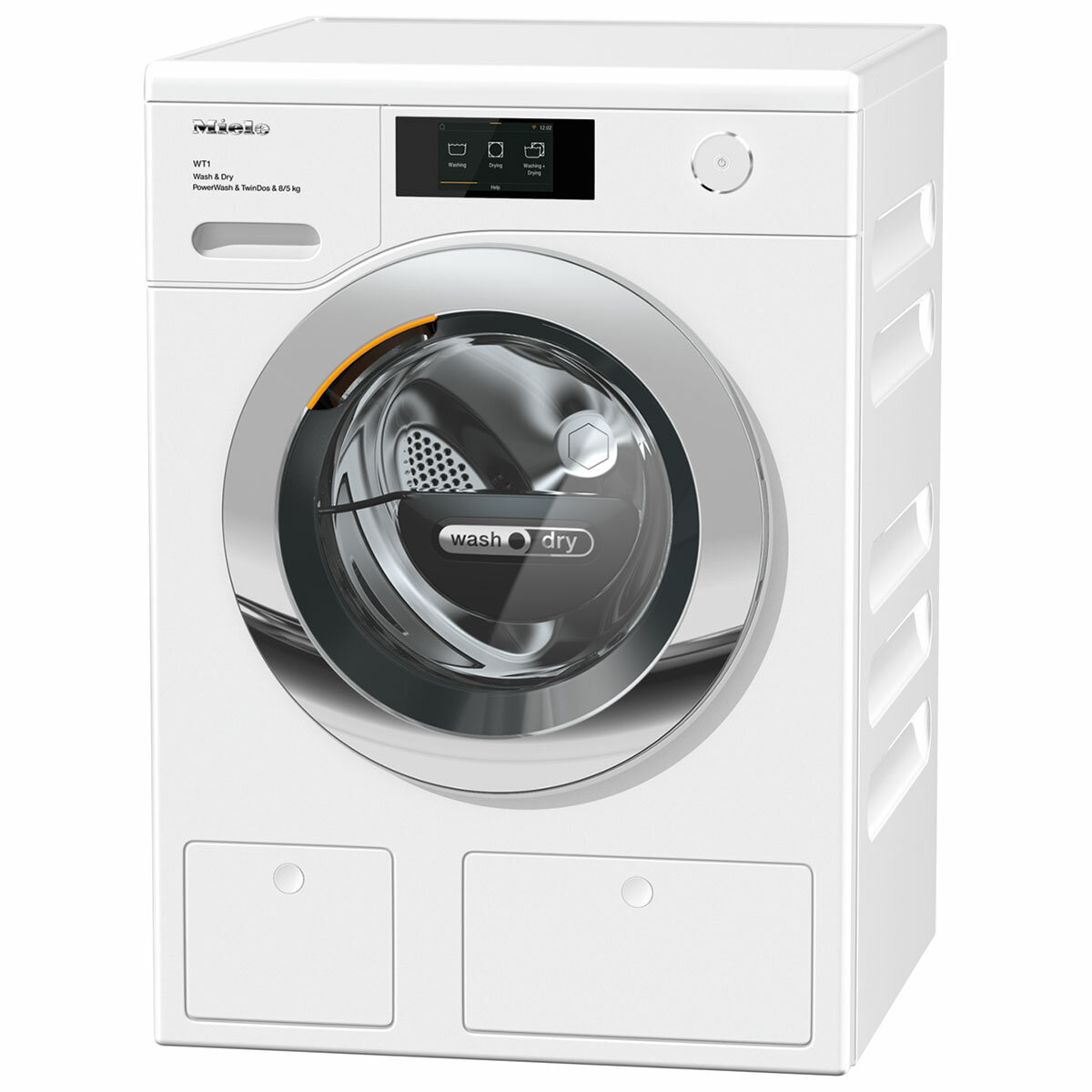 Miele WTR860 WPM, 8/5kg Washer Dryer, With Powerwash & TwinDos in White