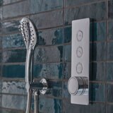 Lifestyle image of handheld in bathroom setting