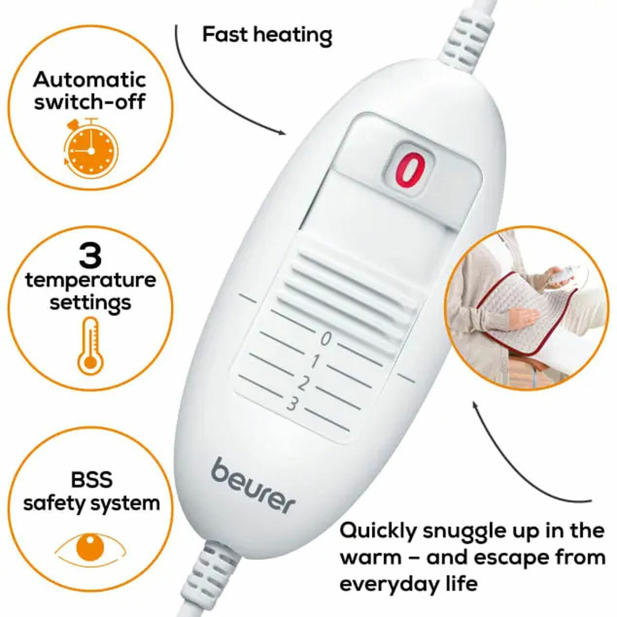 Beurer HK Cosy Electric Heat Pad Beurer HK Cosy Electric Heat Pad