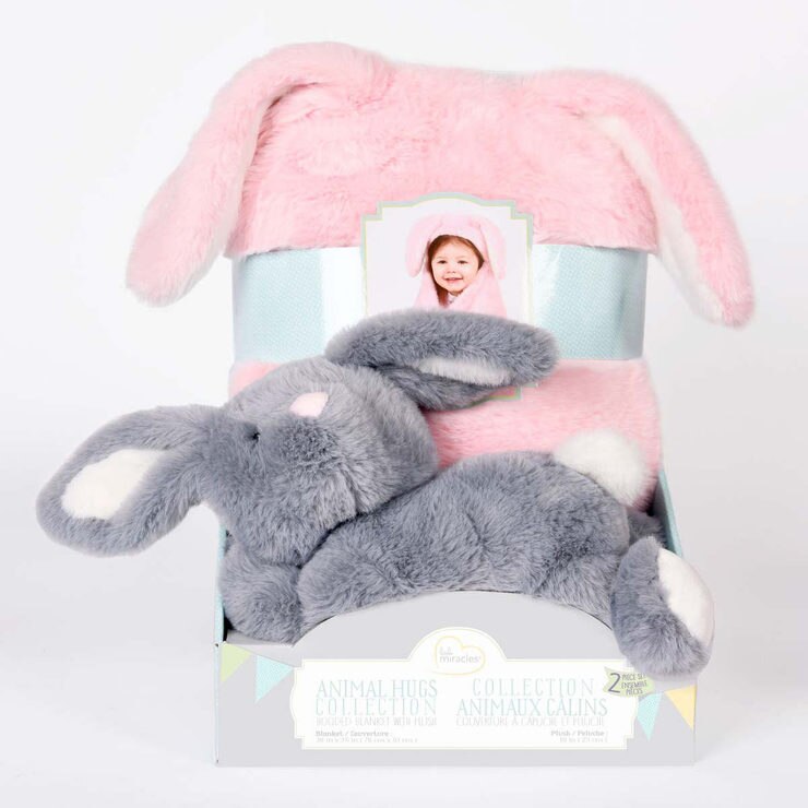 Children's Hooded Blanket & Plush in 4 Colours Costco UK