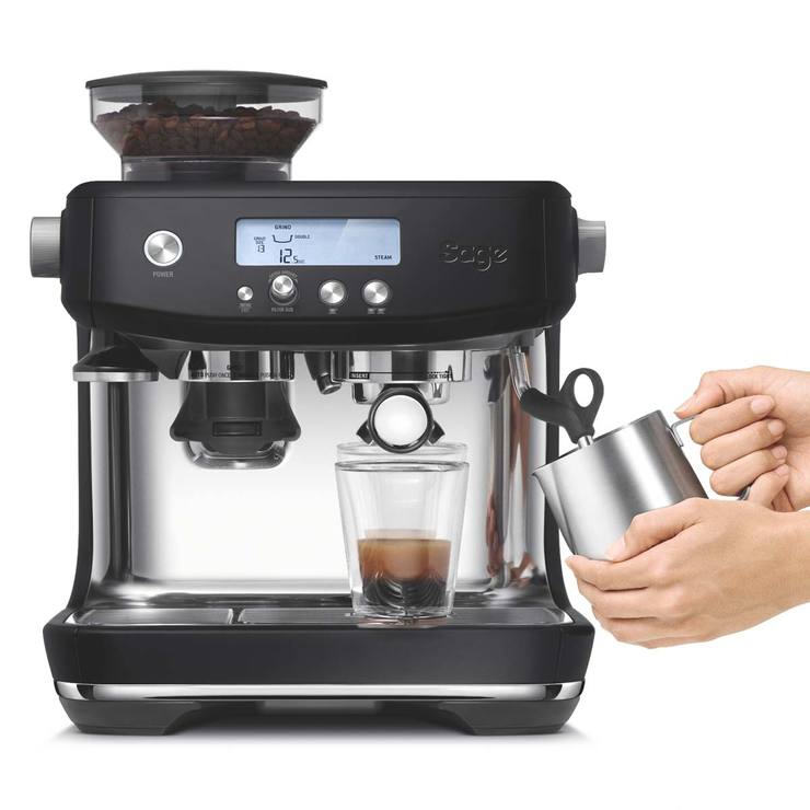 Sage Barista Pro Espresso Coffee Machine in Black Truffle