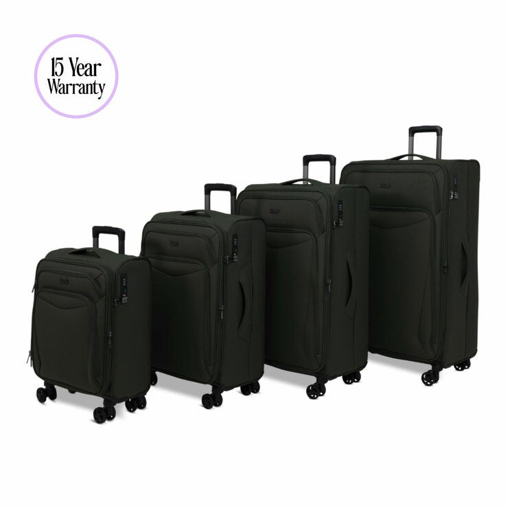 Rock Vitality Softshell Suitcase 4pc set in Khaki