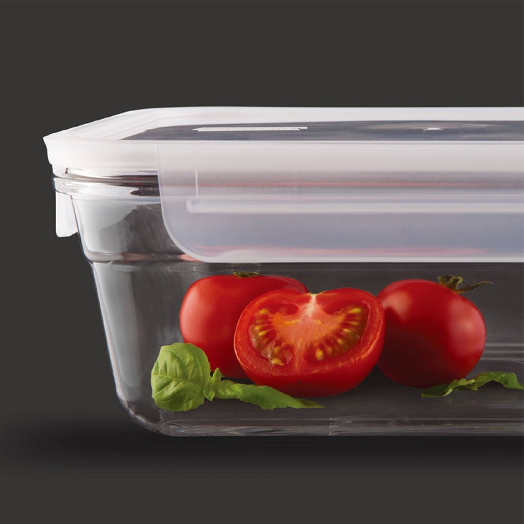 Glasslock Tempered Glass Nested Food Storage, 10 Piece Set with Lids