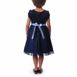Jona Michelle Kids Dress in Navy