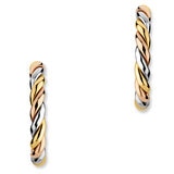 Twist Hoop Earrings, 14ct Yellow Gold