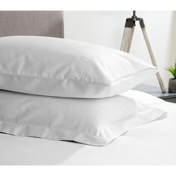 Belledorm 1200 Thread Count Cotton Oxford Pillowcase Pair in White