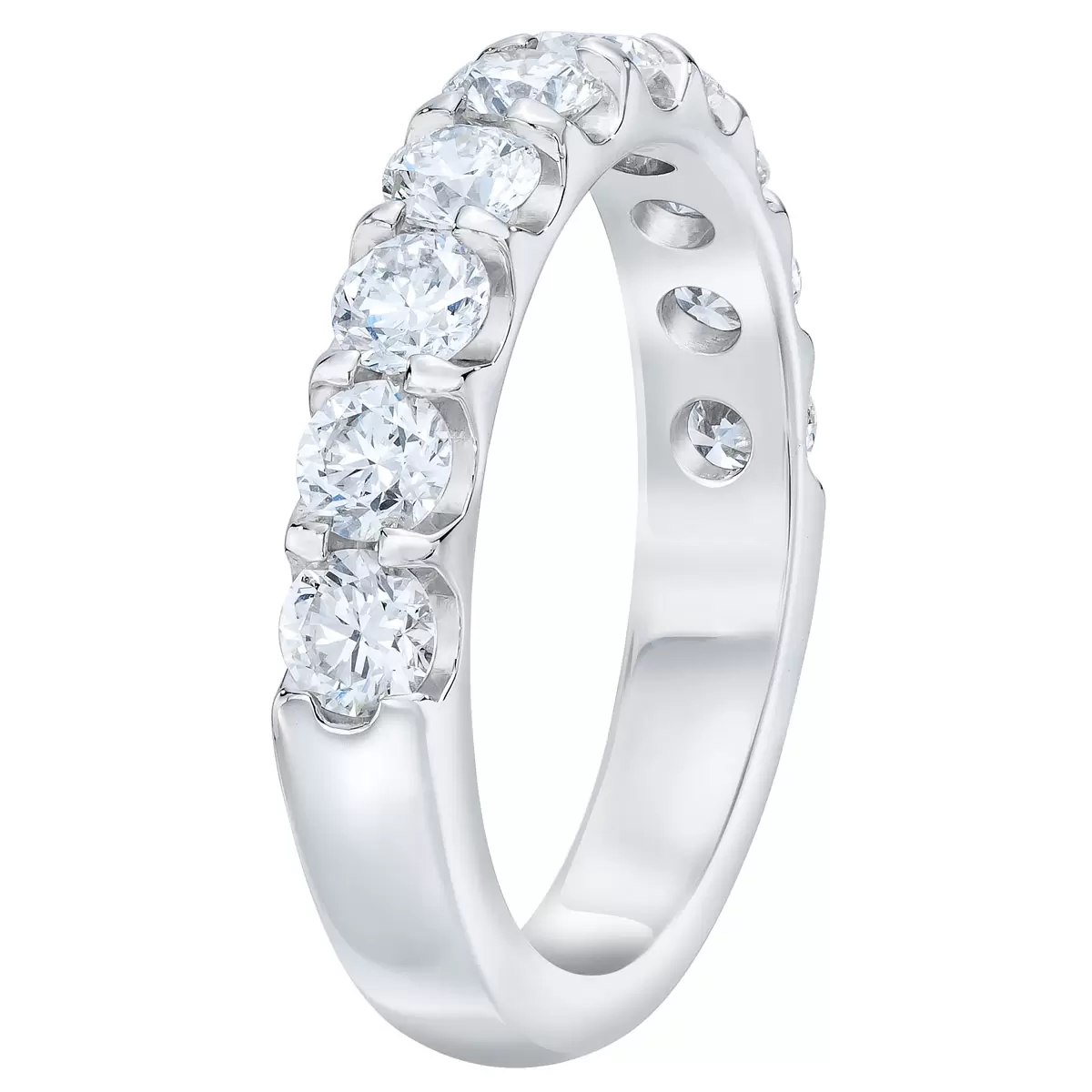 1.50ctw 10 Stone Diamond Anniversary Band, Platinum