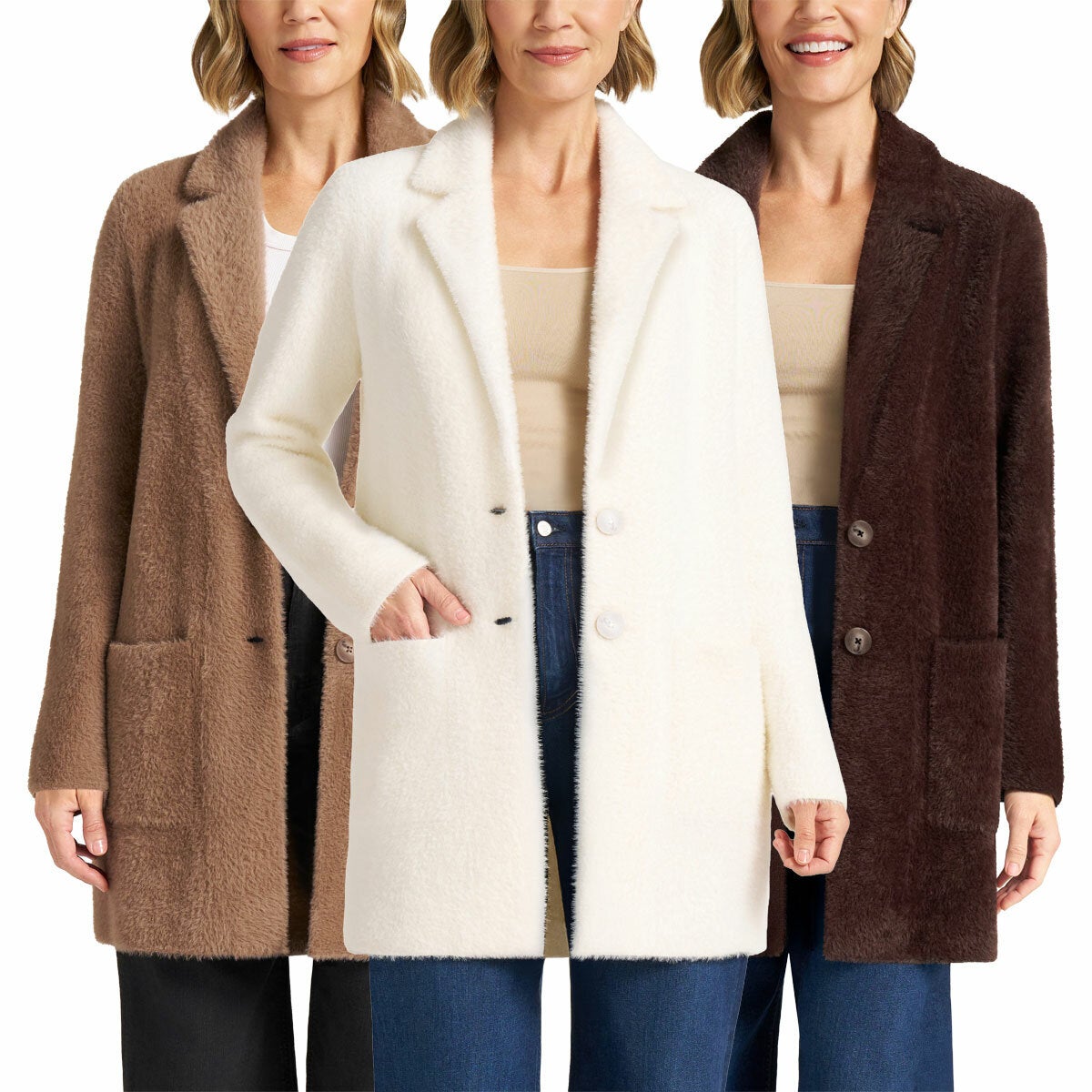 Matty M Women's Plush Coatigan