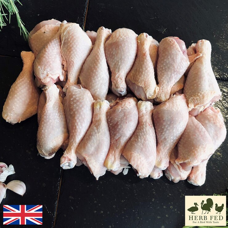 Herb Fed Free Range Chicken Drumstick Box, 8kg (Serves 2832 people