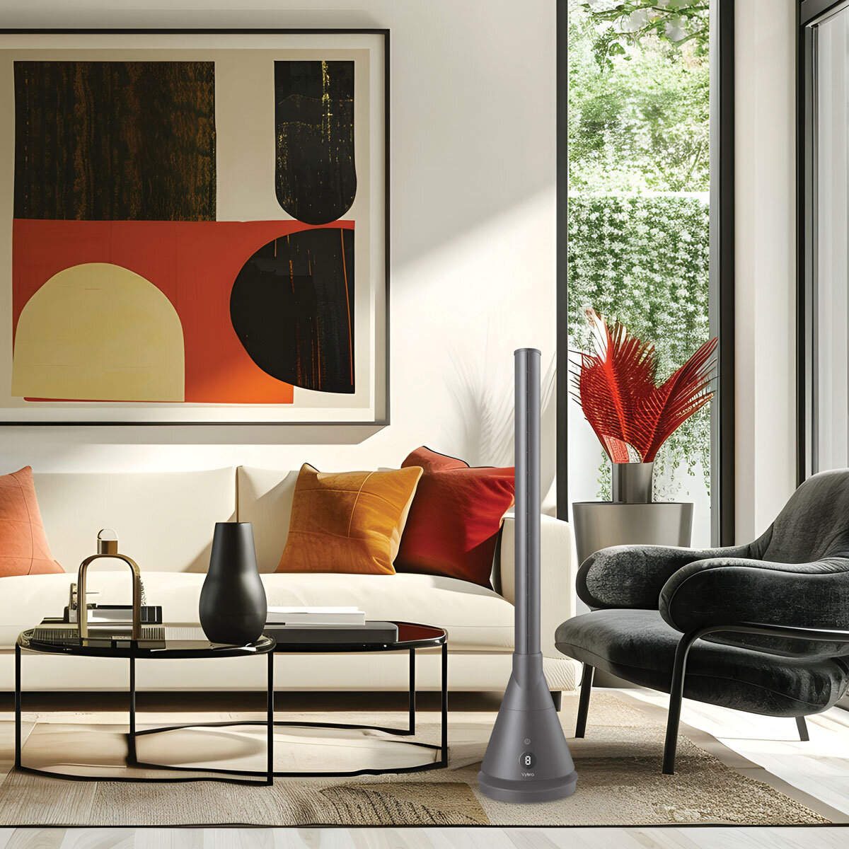 Vybra 3 in 1 Heater, Model: VS001B Cooler & Ioniser in Grey