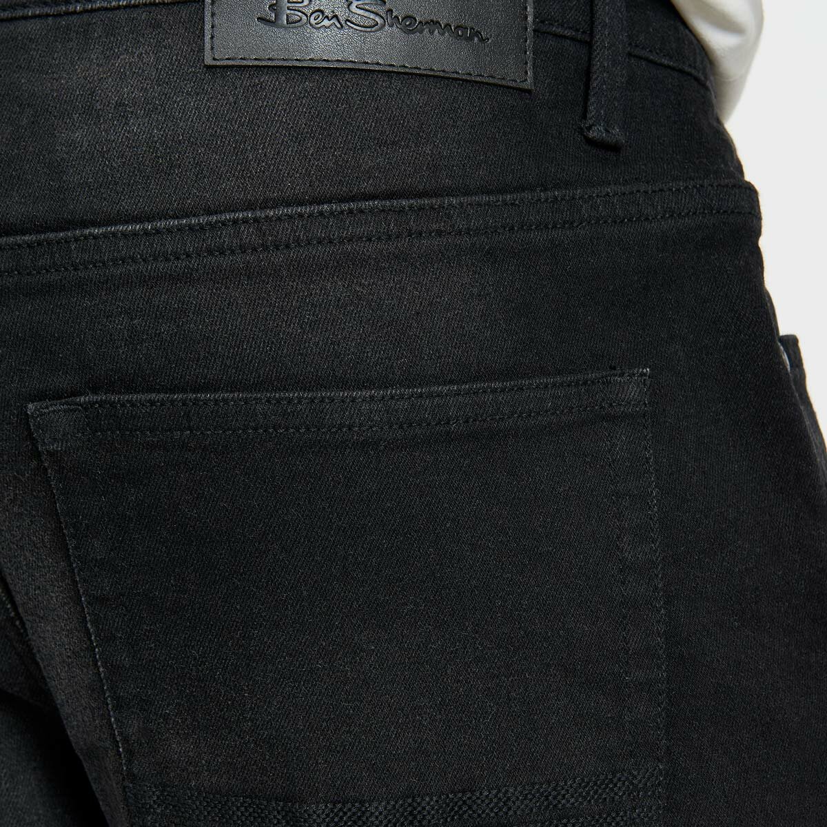 Ben Sherman Mens Denim Jeans in Black