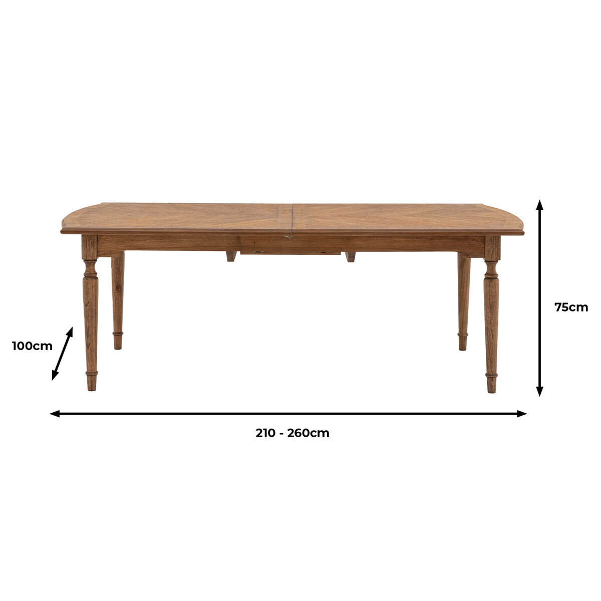 Gallery Highgrove Extending Dining Table, Seats 6-8