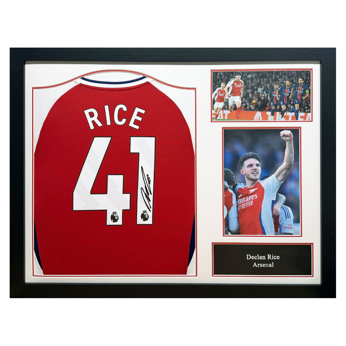Declan Rice signed Arsenal shirt