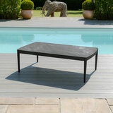 Maze Milan 4 Piece Deep Seating Patio Set in Charcoal