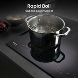 Hisense Hi6 HI6442BSCE 60cm Electric Induction Hob with Area Flex, in Black