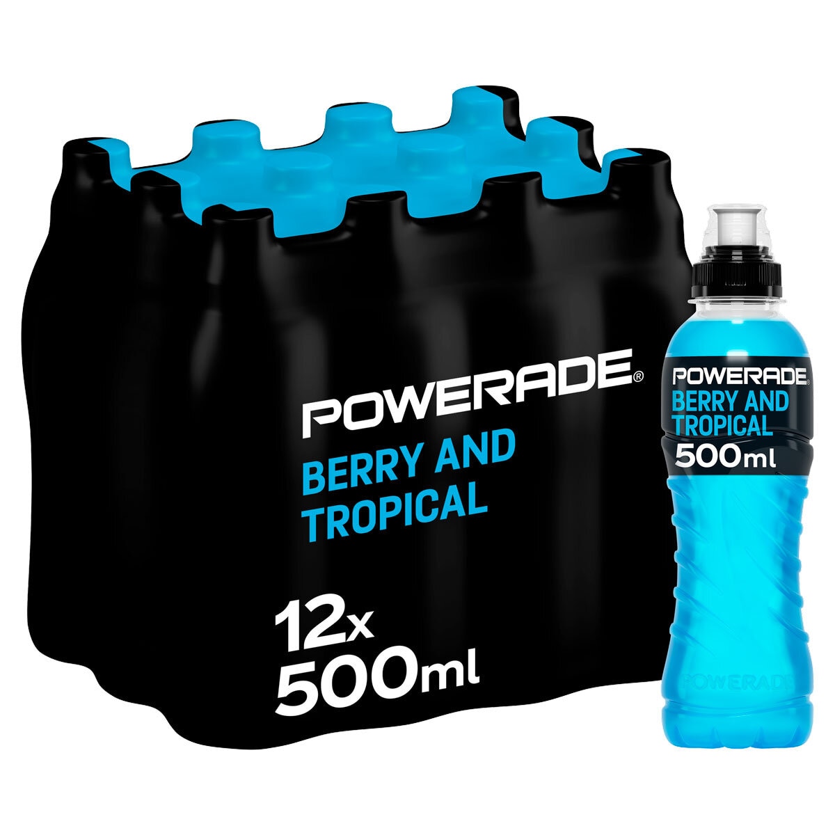 Powerade Berry Tropical Drink, 12 x 500ml