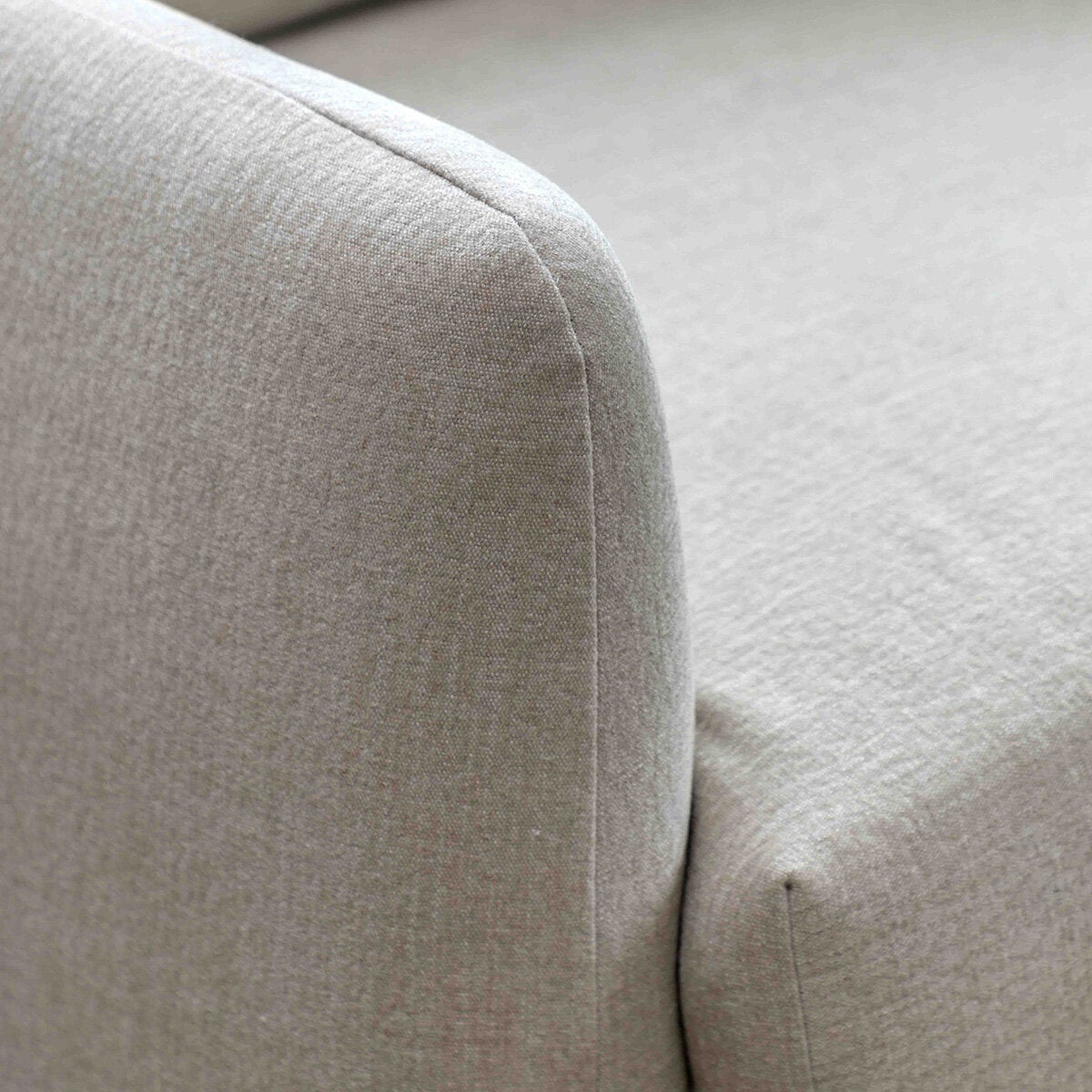 Gallery Oakwood Natural 3 Seater Fabric Sofa