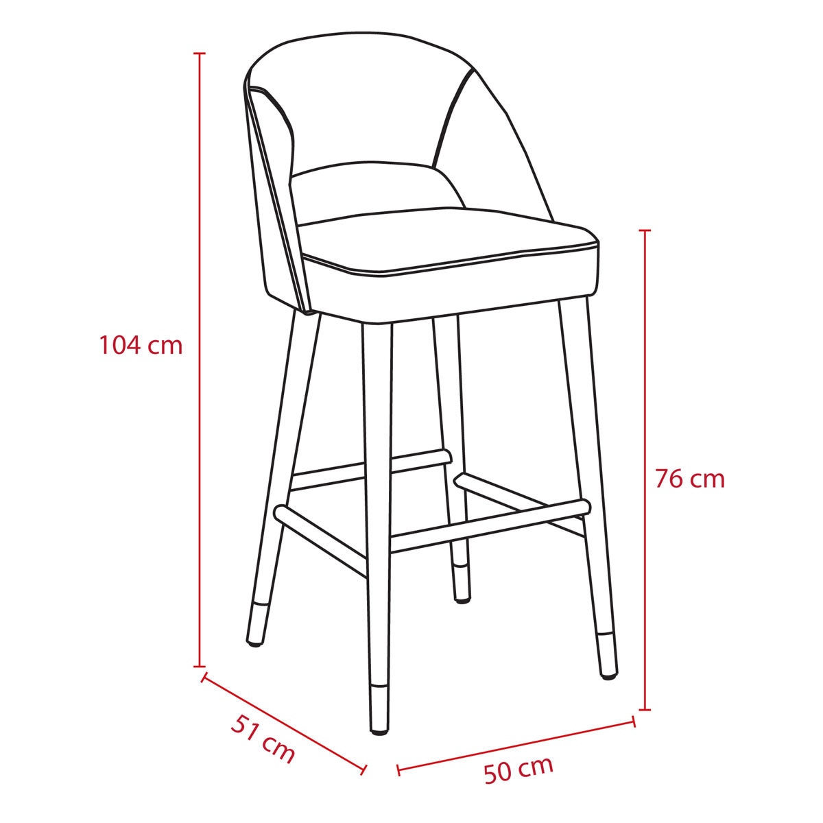 Kuka Grey Fabric Bar Stool Costco UK