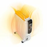 Lifestyle image of De'Longhi Oil Filled Radiator showing heat radiation Lifestyle image of De'Longhi Oil Filled Radiator showing heat radiation