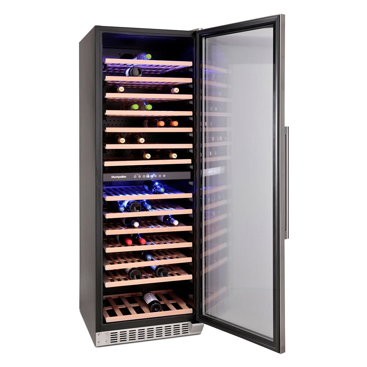 Montpellier WC166X, 166 Bottle Dual Zone Wine Cooler Costco UK