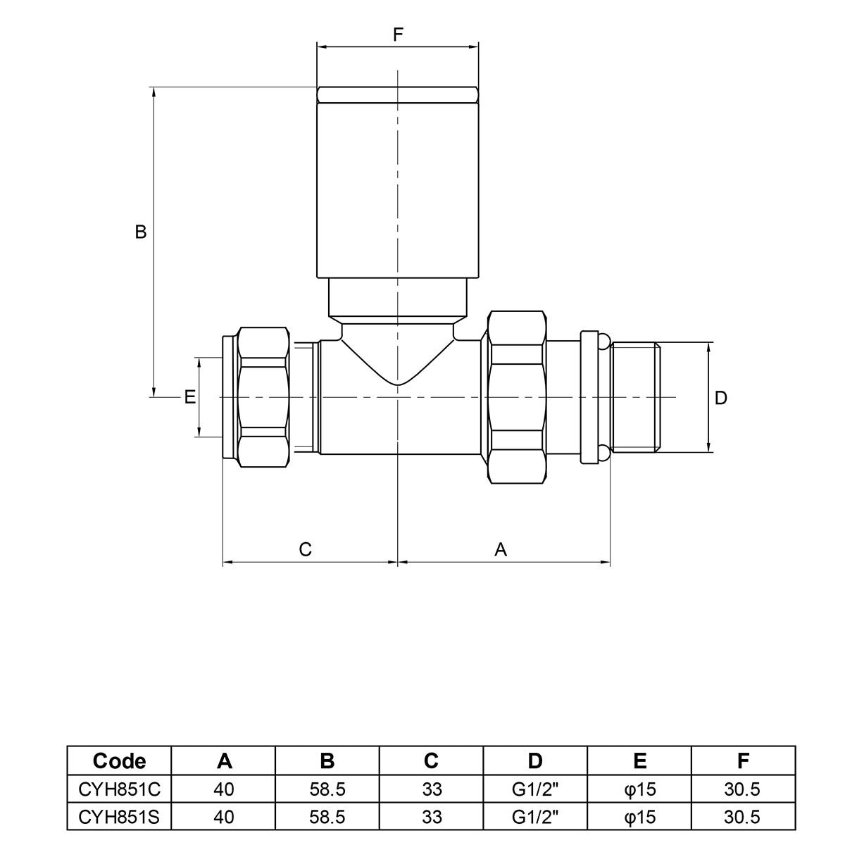 Aeon Cylindrical-30 Straight Manual Valve + L/S (Pair)