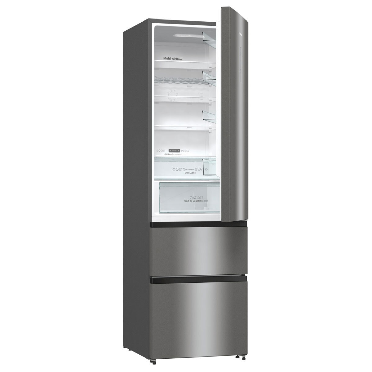 Hisense RM469N4ACDUK Fridge Freezer, D Rated in Stainless Steel