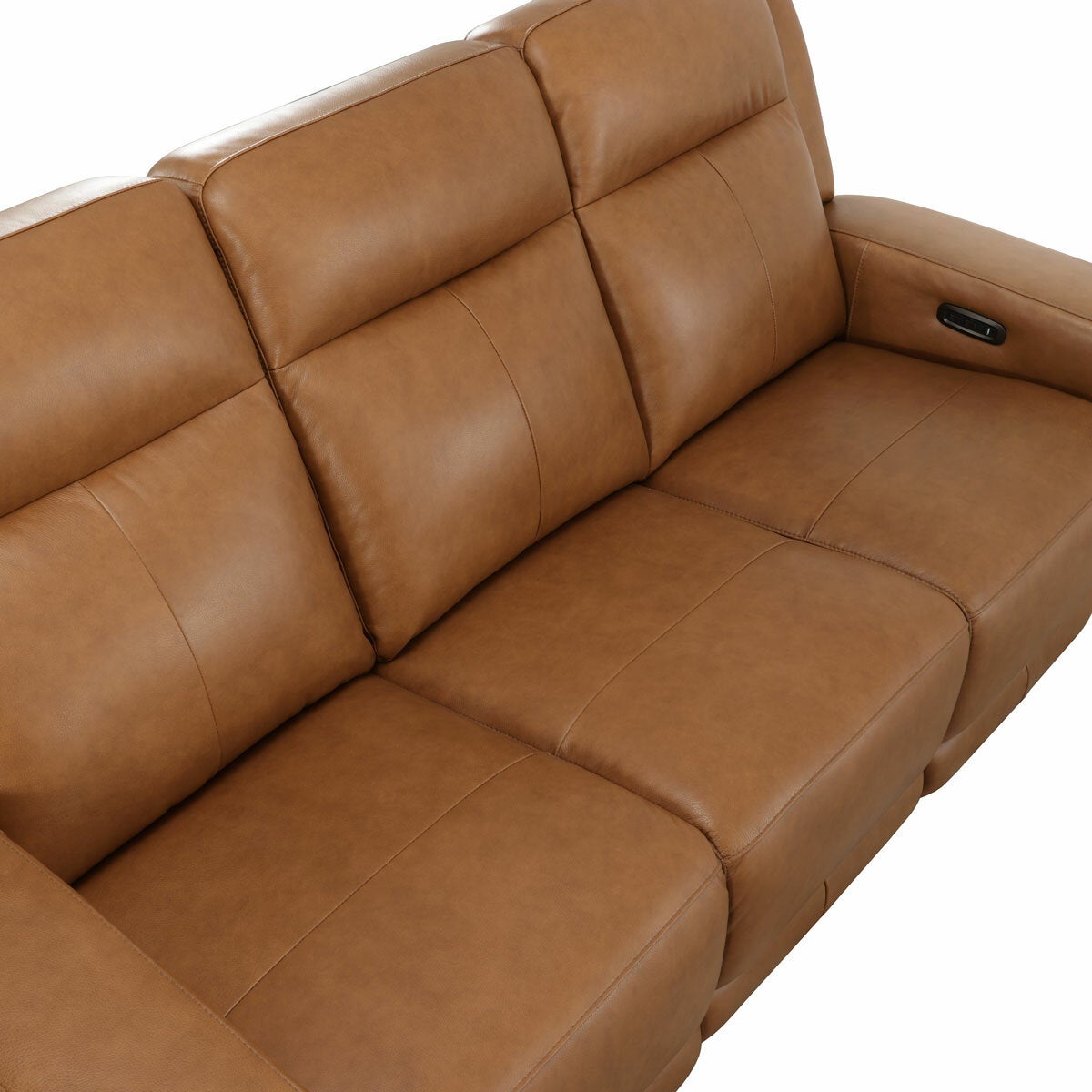 Simon Li Wren Brown Leather 3 Seater Sofa with Power Recliner & Power Headrest Simon Li Wren Brown Leather 3 Seater Sofa with Power Recliner & Power Headrest